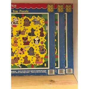"3" Fisher Price MATCH IT Tray Puzzles 6 Big Pieces Dogs 3 6 Years Kids Learning